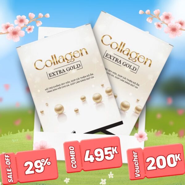 Combo 2 hộp nước uống Collagen Extra Gold 10ml hỗ trợ mờ nám, chống lão hóa và làm trắng da - Ảnh 4