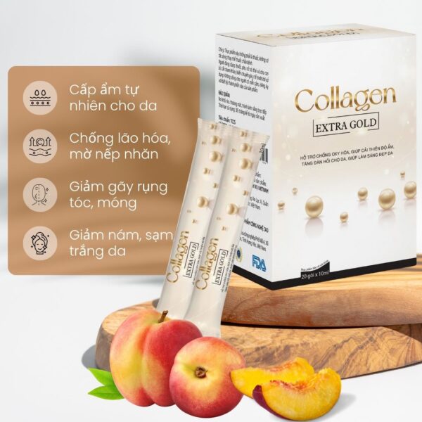 Combo 2 hộp nước uống Collagen Extra Gold 10ml hỗ trợ mờ nám, chống lão hóa và làm trắng da - Ảnh 3